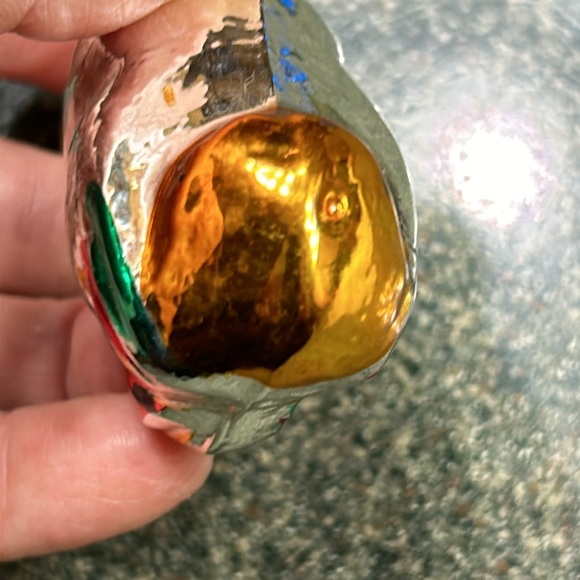 Glass Blown Rooster Christmas Ornament - Picture 7 of 7